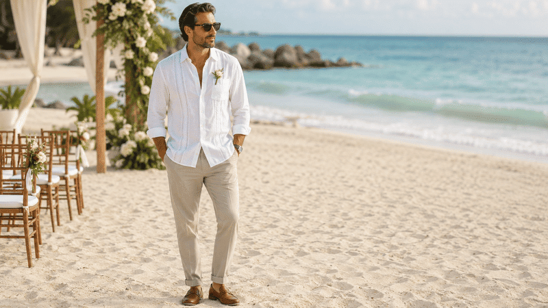 Casual Beach Wedding attire for men