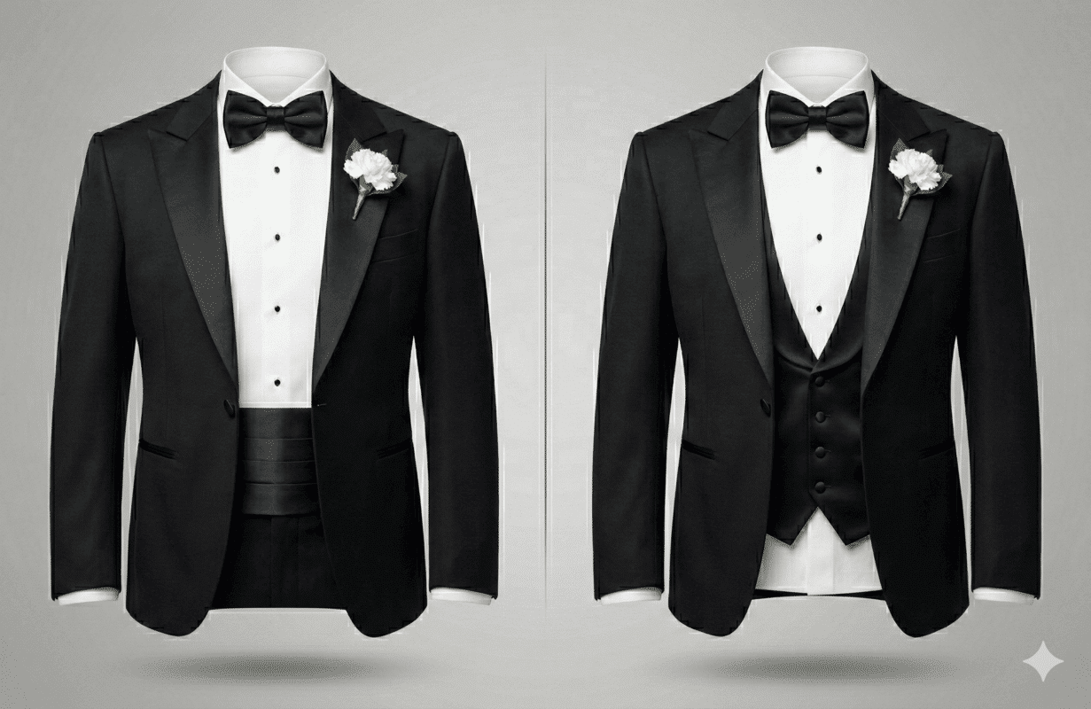 Cummerbund vs Vest demonstration