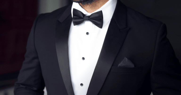 Classic black and white tuxedo