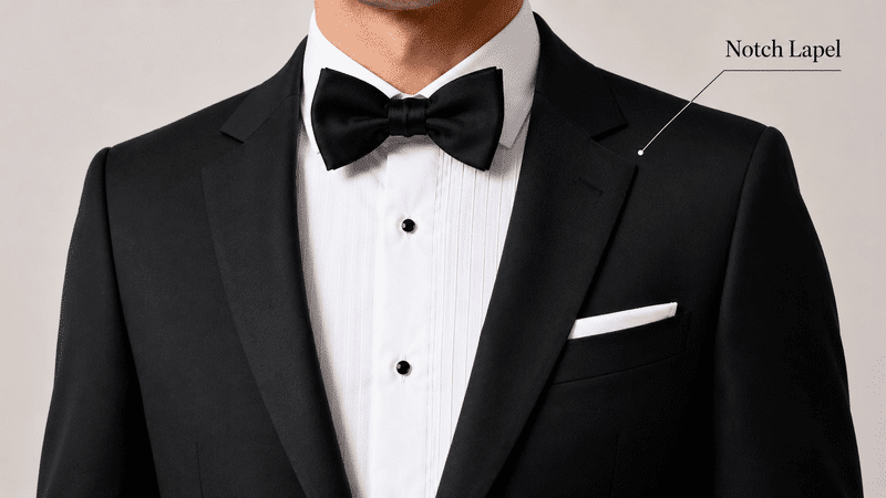 Notch Lapel tuxedo style