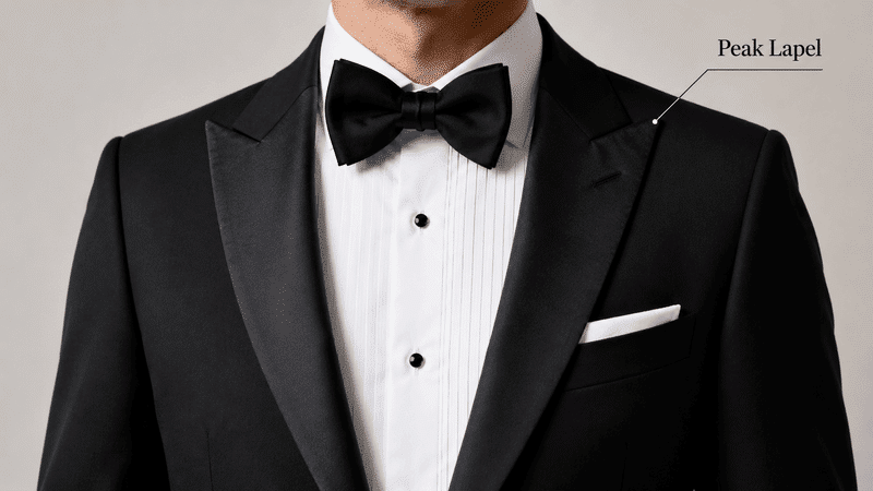 Peak Lapel tuxedo style