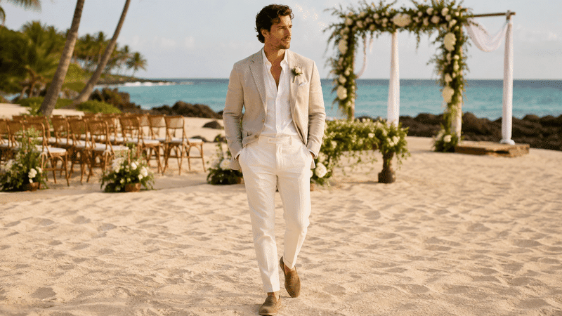 Semi-Formal or Beach Chic attire for men