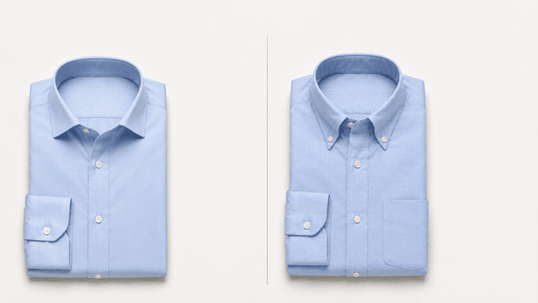 button up vs button down shirt comparison image