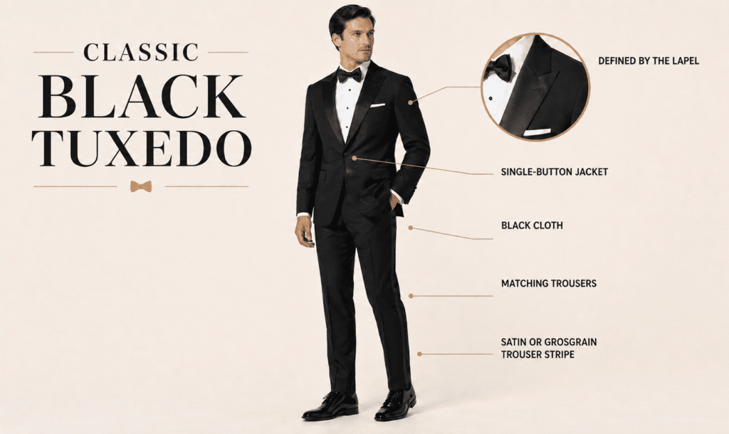 classic black tuxedo