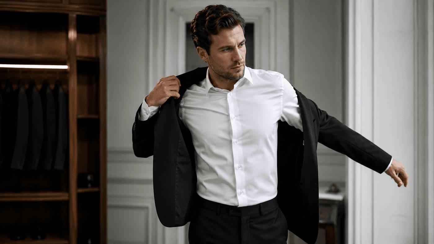 man wearing a suit
