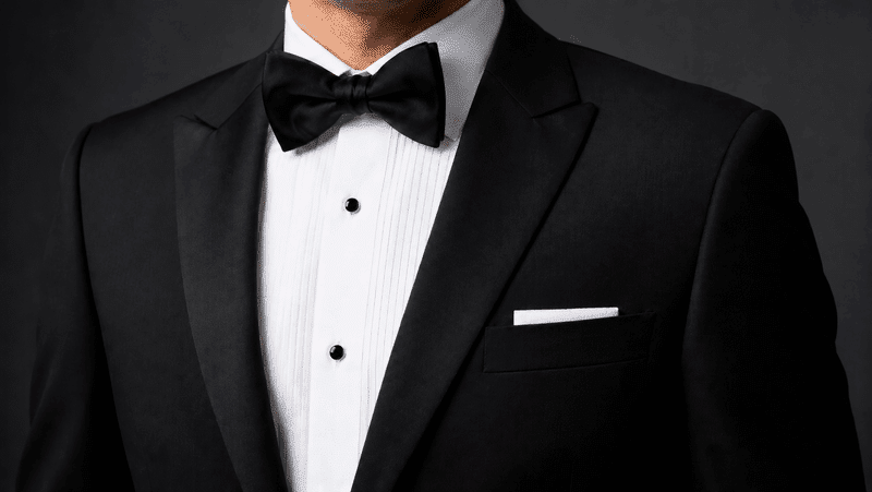 proper white linen Pocket Square